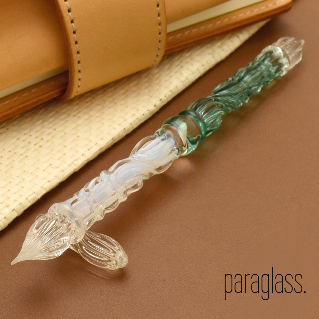 paraglass（パラグラス） ガラスペン 2way glass pen シークレットホワイト×エバーグリーン