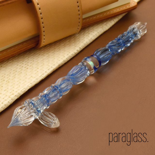 paraglass パラグラス ガラスペン 2way glass pen オパリンブルー×サファイアブルー | 世界の筆記具ペンハウス