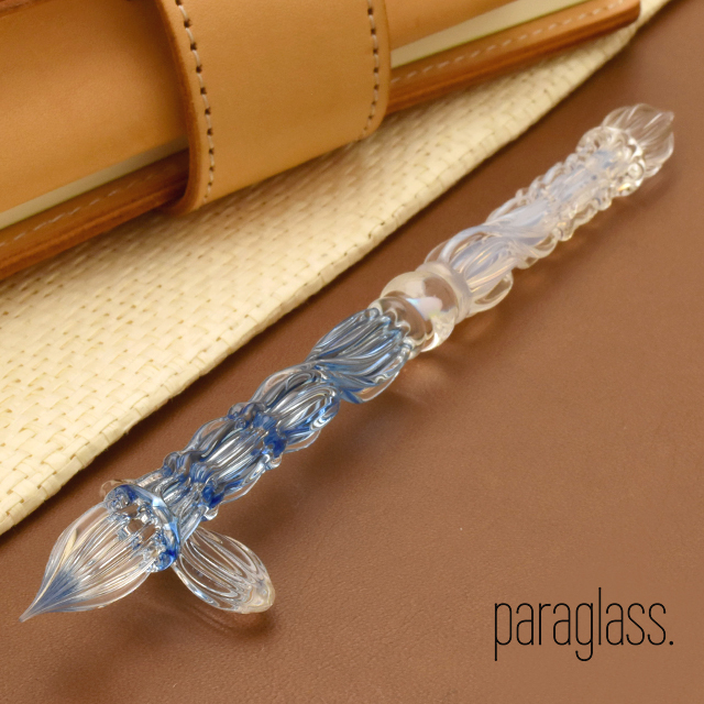 paraglass（パラグラス） ガラスペン 2way glass pen サファイアブルー×ホワイトブルー