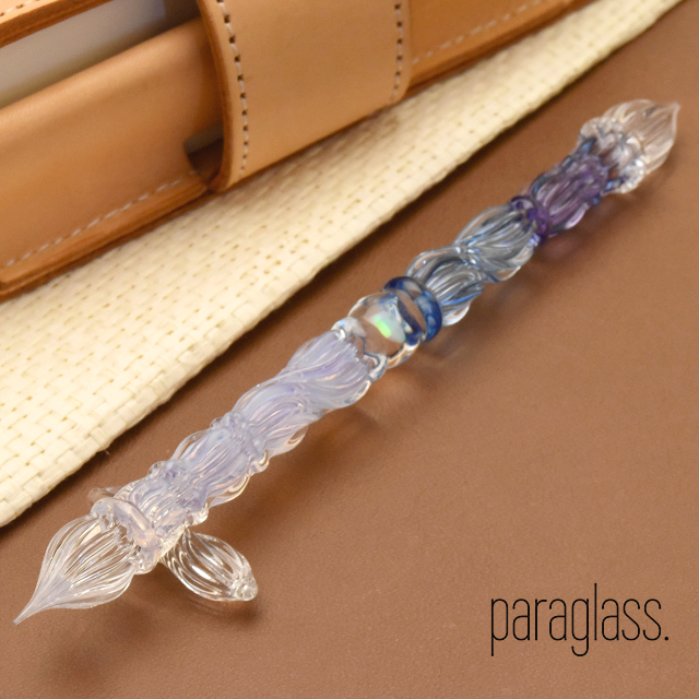 paraglass（パラグラス） ガラスペン 2way glass pen オパリンパープル×サファイアブルー×アメジストパープル
