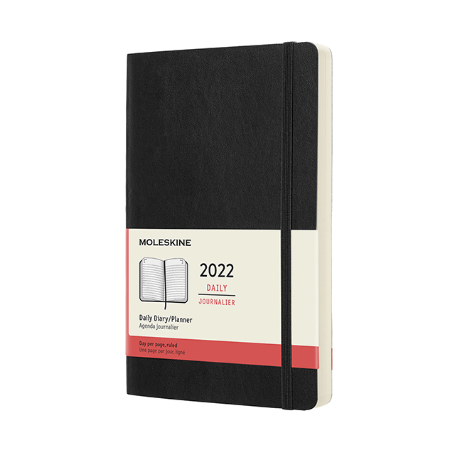 【ポイント15倍】モレスキン手帳 2022年版 デイリーダイアリー ソフトカバー ブラック ラージサイズ DSB12DC3Y22