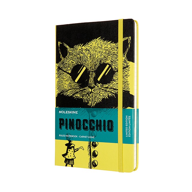 【ポイント15倍】モレスキン ノートブック 限定版 ピノキオ ブラック ラージサイズ 横罫 LEPIQP060A