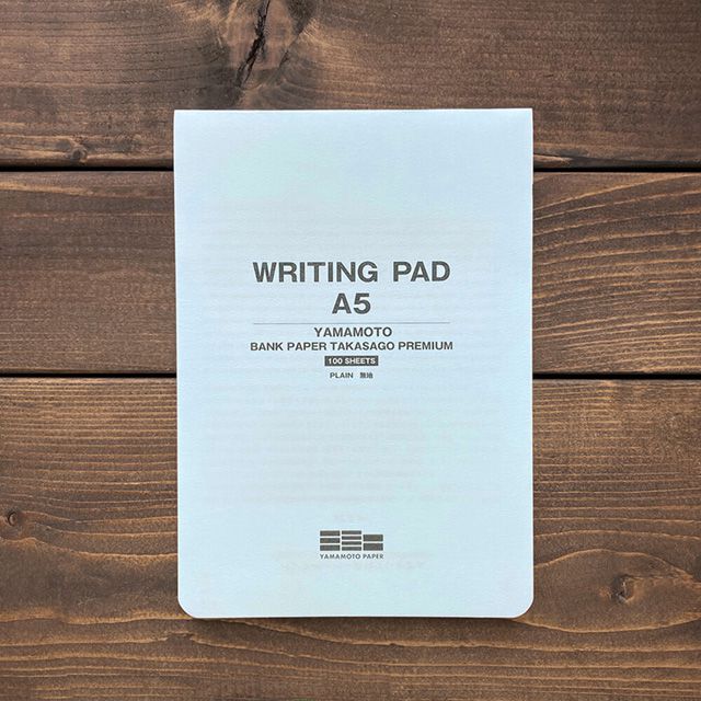 山本紙業 ノートパッド WRITING PAD A5 / BANK PAPER TAKASAGO PREMIUM MPA5-002