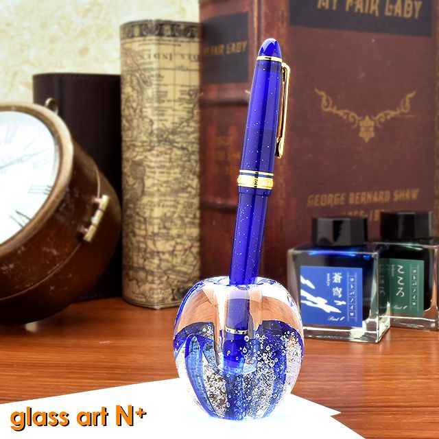 glass art N＋（グラスアートエヌプラス） ペンスタンド/ペーパーウェイト ガラスのペン立て