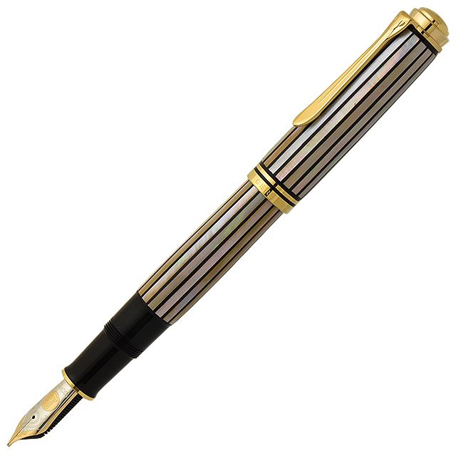 Pelikan（ペリカン）万年筆 限定品 螺鈿万年筆 M1000 白光【びゃっこう】