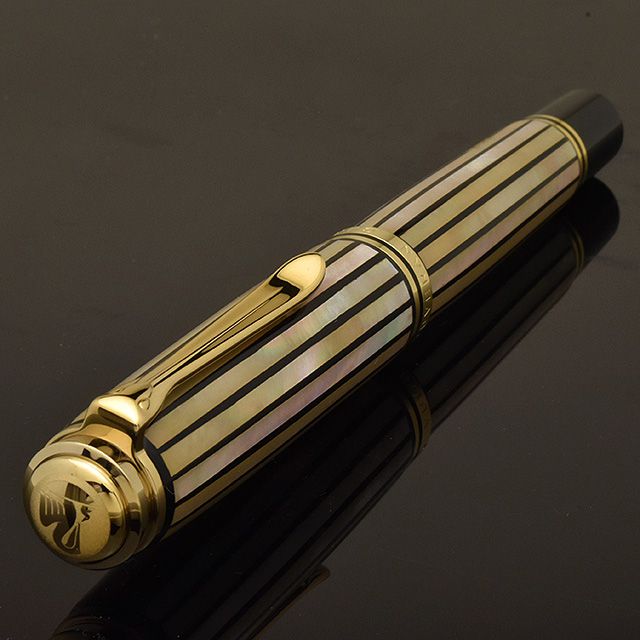 Pelikan（ペリカン）万年筆 限定品 螺鈿万年筆 M1000 白光【びゃっこう】