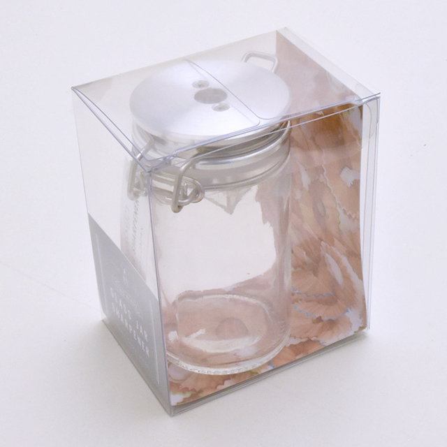 ケイ・コーポレーション 2枚刃鉛筆削り GLASS JAR SHARPENER PS200W