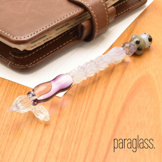 paraglass（パラグラス） ガラスペン animal glass pen ぺんぎん