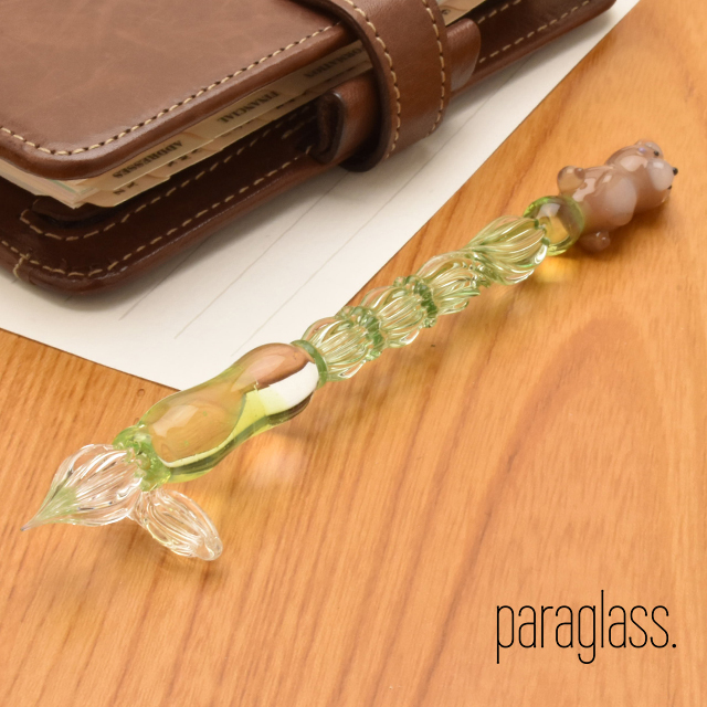 paraglass（パラグラス） ガラスペン animal glass pen しばいぬ