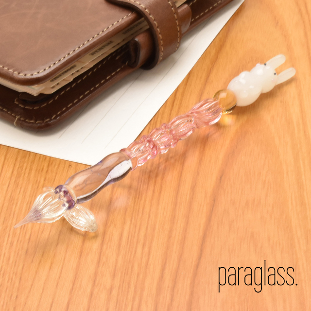 paraglass（パラグラス） ガラスペン animal glass pen うさぎ