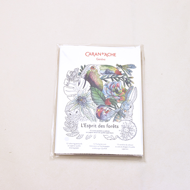 カランダッシュ（色鉛筆・画材）コロリアージュフォレスト ポストカード 0454-801