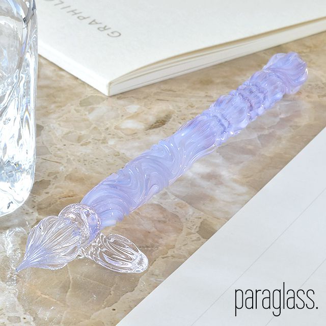 paraglass パラグラス ガラスペン Royal glass pen オパリンパープル | 世界の筆記具ペンハウス
