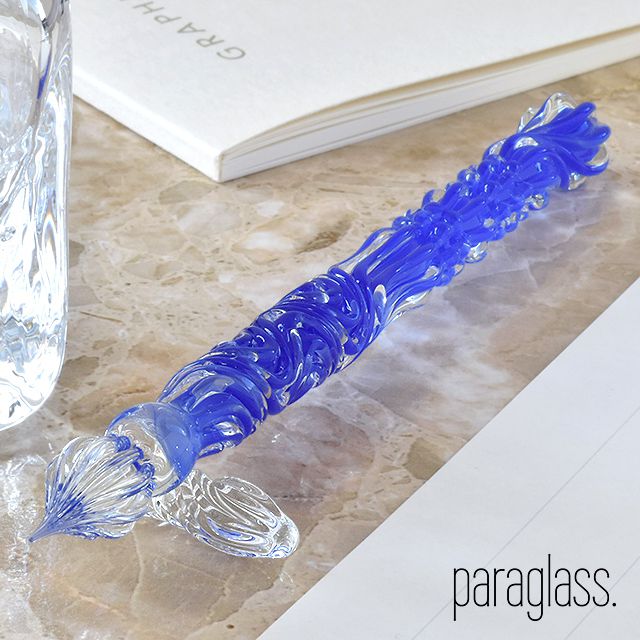 paraglass（パラグラス） ガラスペン Royal glass pen ネビーブルー