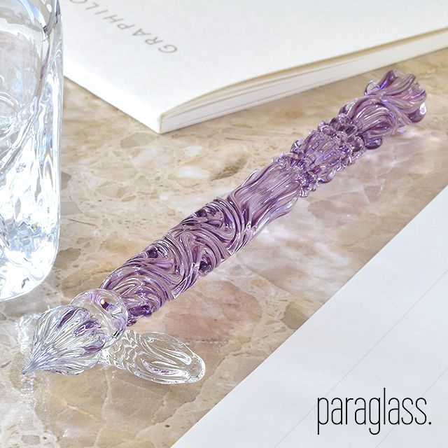 paraglass（パラグラス） ガラスペン Royal glass pen アメジストパープル