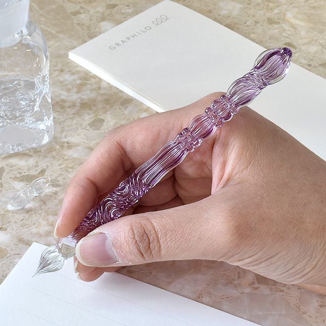 paraglass（パラグラス） ガラスペン Royal glass pen アメジストパープル