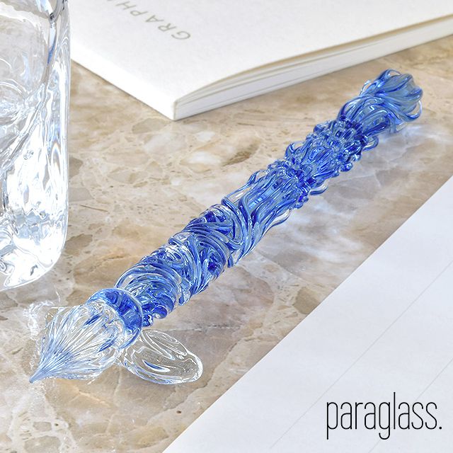 paraglass（パラグラス） ガラスペン Royal glass pen サファイアブルー