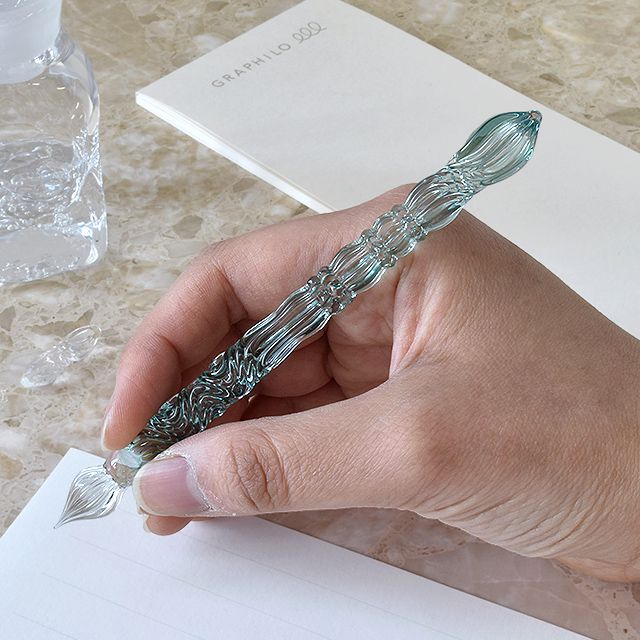 paraglass（パラグラス） ガラスペン Royal glass pen エバーグリーン