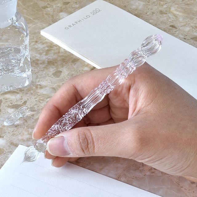 paraglass（パラグラス） ガラスペン Royal glass pen ベビーピンク