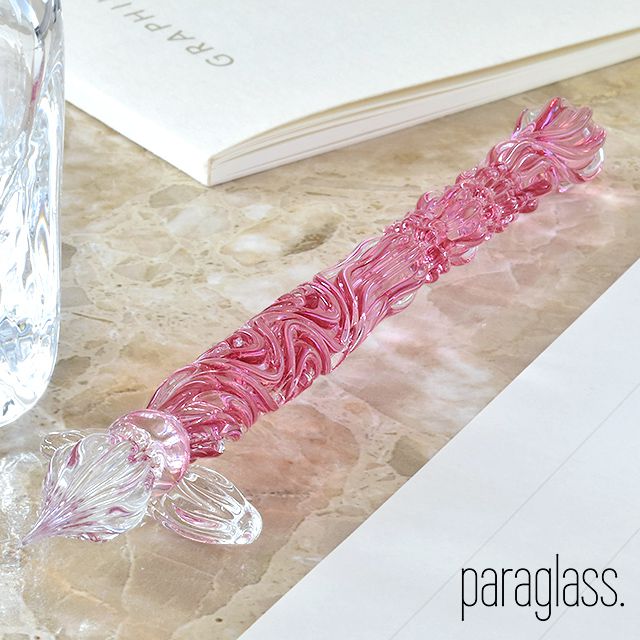 paraglass（パラグラス） ガラスペン Royal glass pen フェアリーピンク