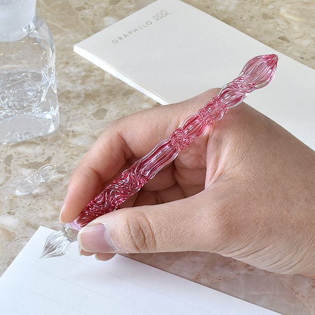 paraglass（パラグラス） ガラスペン Royal glass pen フェアリーピンク