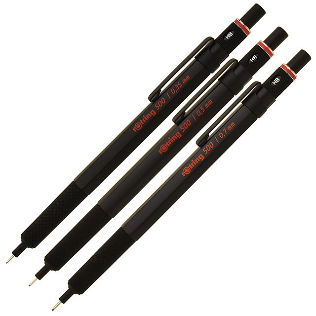 rOtring（ロットリング） メカニカルペンシル ロットリング500シリーズ 製図用シャープペンシル ブラック