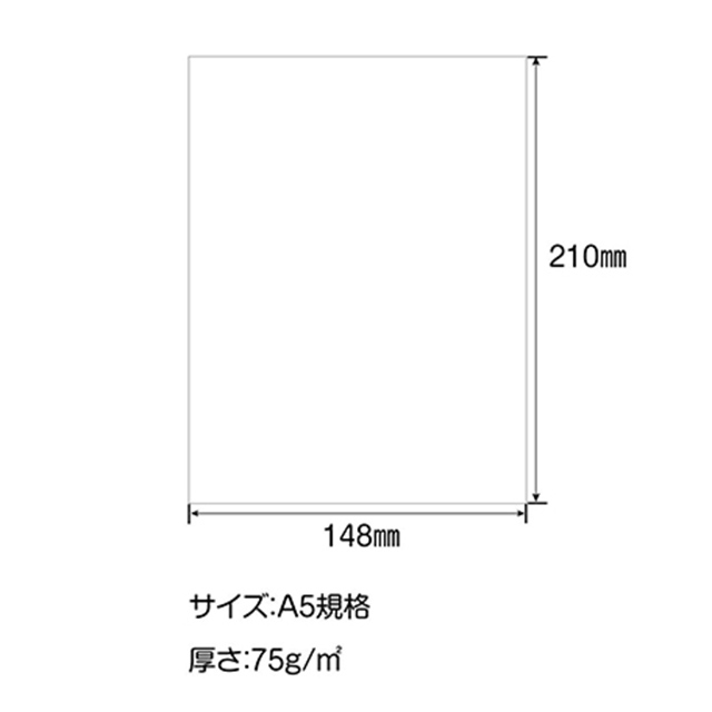 SAKAEテクニカルペーパー ルーズシート iroful A5 ホワイト 無地 PI-A5P-W