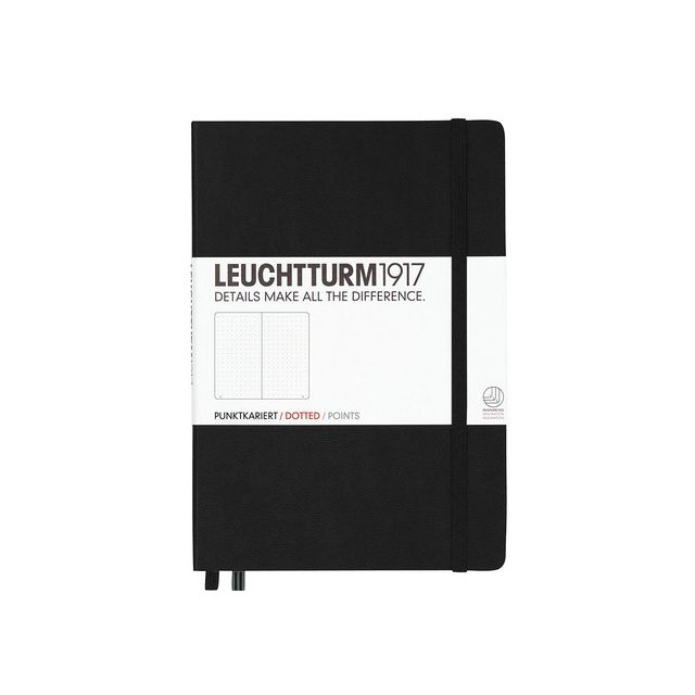 LEUCHTTURM1917（ロイヒトトゥルム） ノート A5 ドット方眼 ブラック 329398