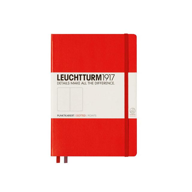 LEUCHTTURM1917（ロイヒトトゥルム） ノート A5 ドット方眼 レッド 313627