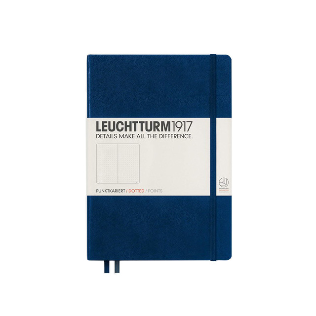 LEUCHTTURM1917（ロイヒトトゥルム） ノート A5 ドット方眼 ネイビー 342925