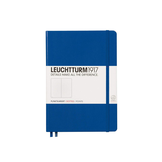 LEUCHTTURM1917（ロイヒトトゥルム） ノート A5 ドット方眼 ロイヤルブルー 344747