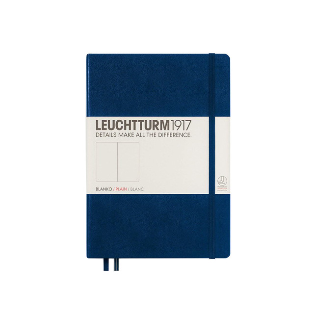 LEUCHTTURM1917（ロイヒトトゥルム） ノート A5 無地 ネイビー 342924