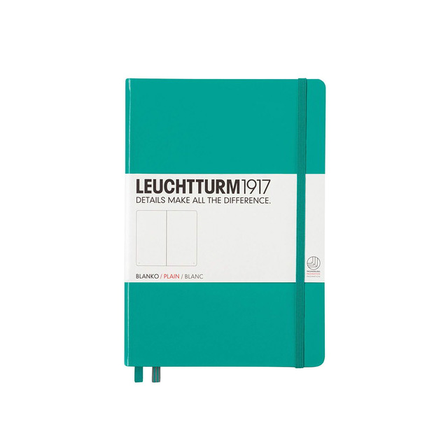 LEUCHTTURM1917（ロイヒトトゥルム） ノート A5 無地 エメラルド 344793