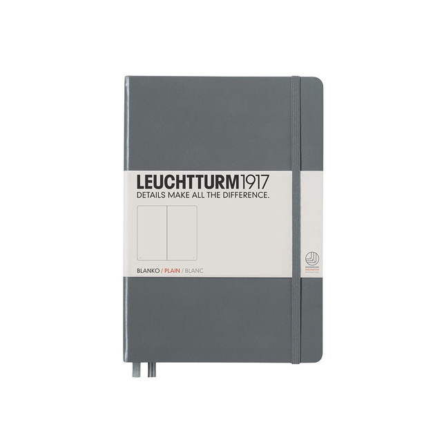 LEUCHTTURM1917（ロイヒトトゥルム） ノート A5 無地 アントラサイト 344785