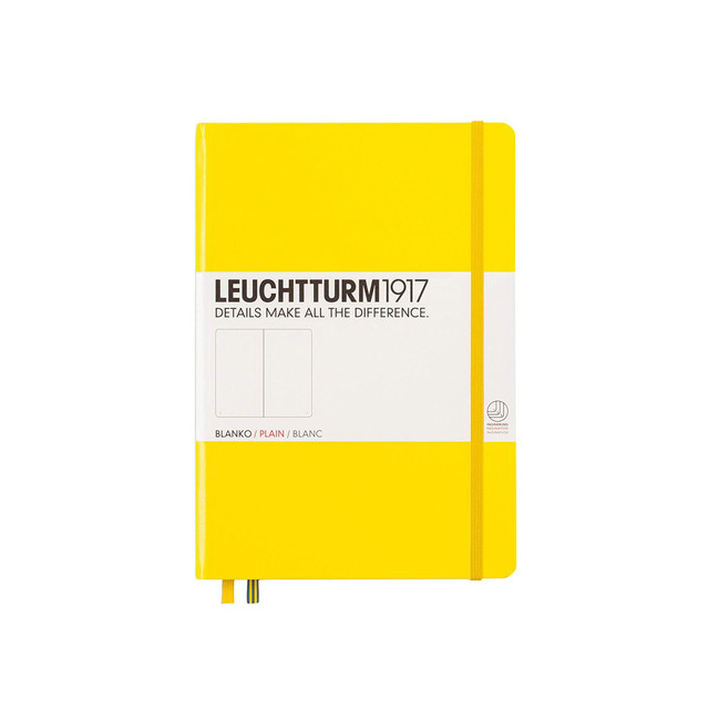 ロイヒトトゥルム LEUCHTTURM ノート A5 無地 レモン 344801 | 世界の筆記具ペンハウス
