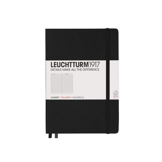 LEUCHTTURM1917（ロイヒトトゥルム） ノート A5 方眼 ブラック 315928