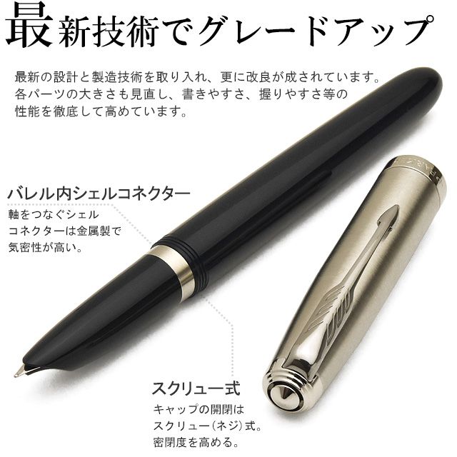 PARKER（パーカー）限定品 万年筆 PARKER51 パーカー51 コアライン クインク・ミニボトルインク付きギフトボックス