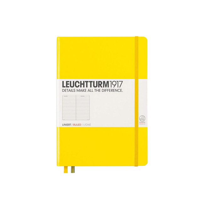 LEUCHTTURM1917（ロイヒトトゥルム） ノート A5 横罫 レモン 344798