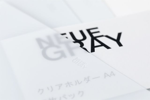 NEUE GRAY（ノイエグレー）クリアホルダー A4