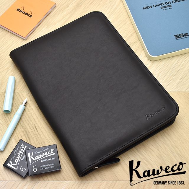 Kaweco（カヴェコ）トラベラーズケース ブラックレザー オーガナイザーA5ケース 11000076