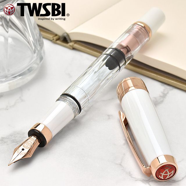 TWSBI（ツイスビー） 万年筆 ダイヤモンド580 ホワイトローズゴールド ...