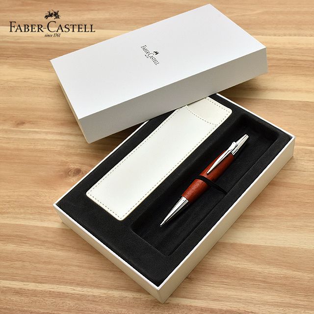 FABER-CASTELL（ファーバーカステル） 限定品 ペンシル 新学期セット2024 エモーション ウッド＆クローム 梨の木 ブラウン 1.4mm 138382