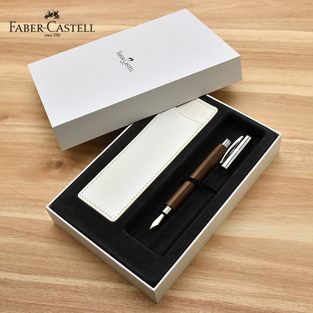 FABER-CASTELL（ファーバーカステル） 限定品 万年筆 新学期セット2022 アンビション ウォルナット 148581