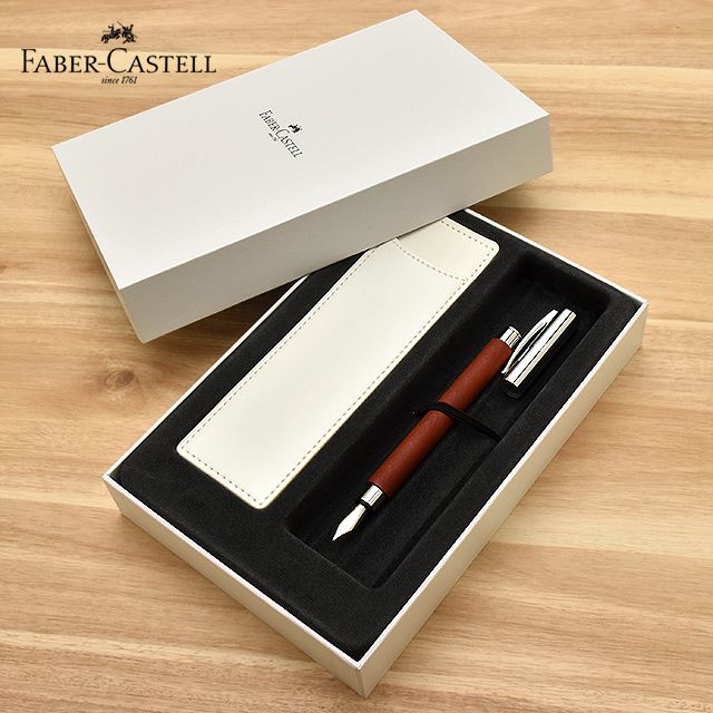 FABER-CASTELL（ファーバーカステル） 限定品 万年筆 新学期セット2022 アンビション 梨の木 ブラウン 148181