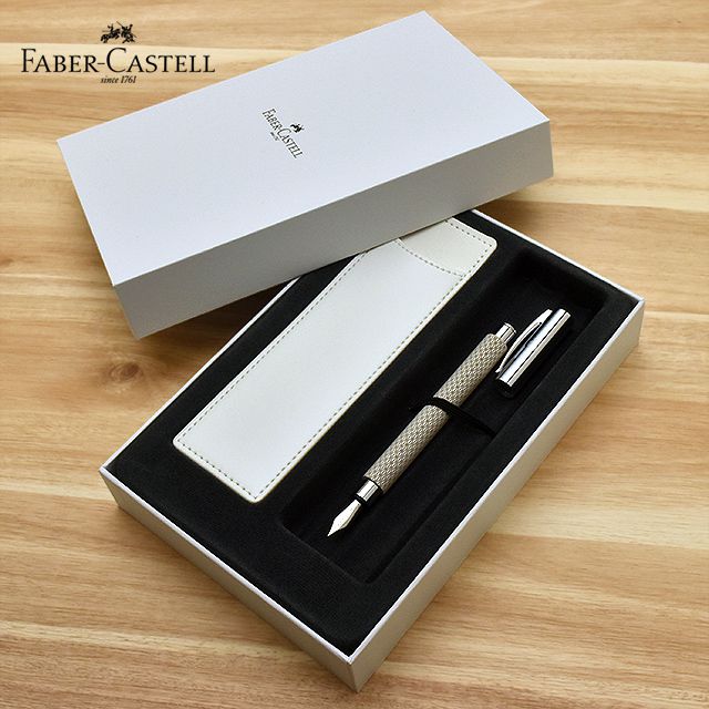 FABER-CASTELL（ファーバーカステル） 限定品 万年筆 新学期セット2022 アンビション オプアート ホワイトサンド 149621
