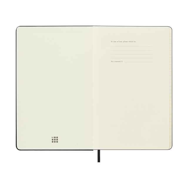 【ポイント15倍】MOLESKINE（モレスキン） 2023年1月はじまり マンスリーダイアリー ハードカバー ラージサイズ ブラック DHB12MN3Y23