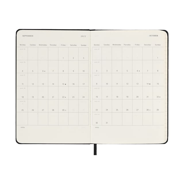 【ポイント15倍】MOLESKINE（モレスキン） 2023年1月はじまり デイリーダイアリー ハードカバー ポケットサイズ