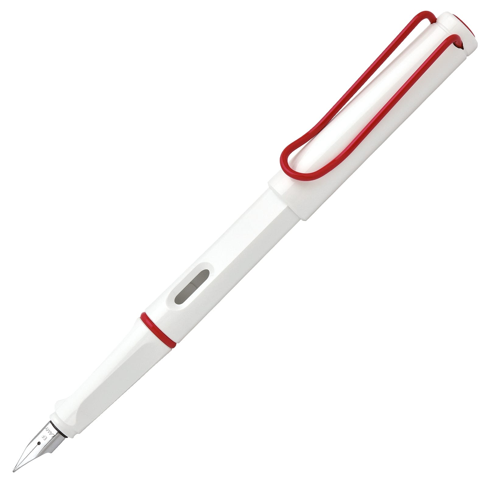 LAMY（ラミー）限定品 万年筆 サファリ ホワイトレッドクリップ L19WTR2-EF