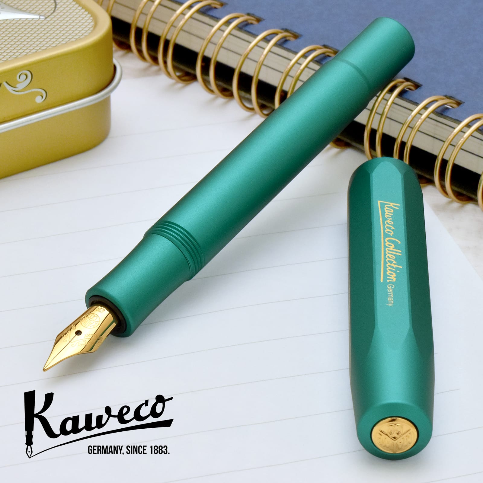 カヴェコ コレクション（kaweco collection）限定品 万年筆 ALスポーツ イグアナブルー