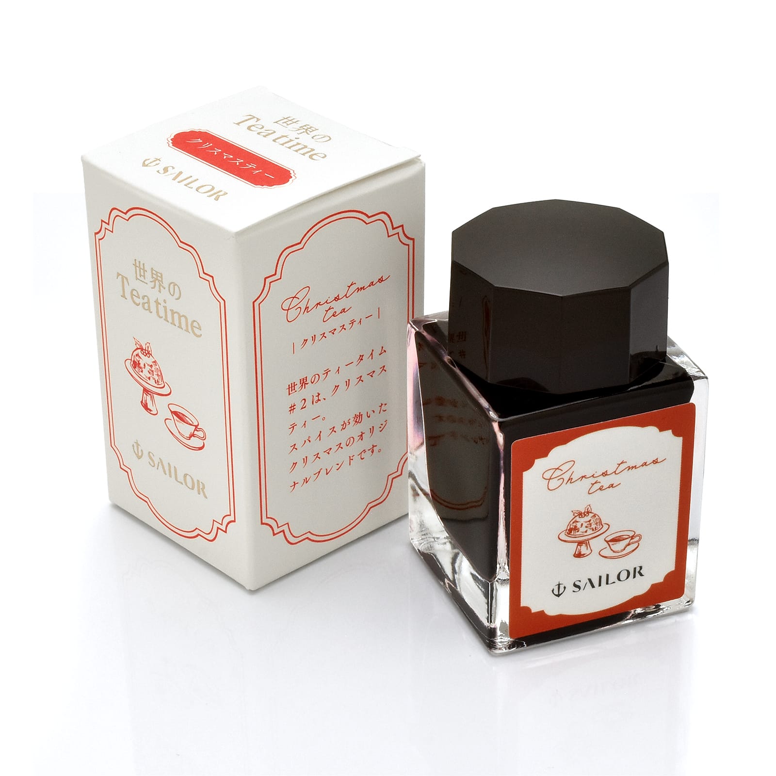 SAILOR（セーラー万年筆） 限定品 ボトルインク 世界のTea time #2 クリスマスティー 20ml 13-1220-202