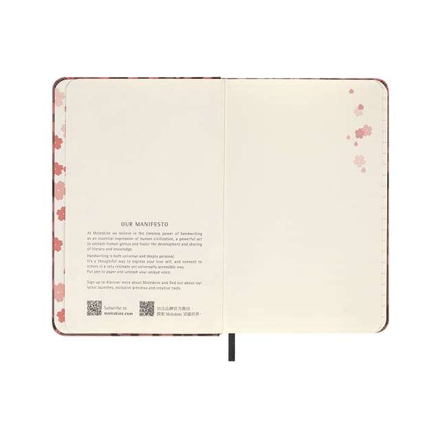 【ポイント15倍】MOLESKINE（モレスキン）限定品 ノート さくら 横罫 ポケットサイズ LESU06MM710